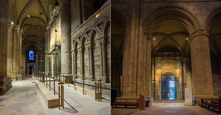 Durham Cathedral new glazed lobbies 